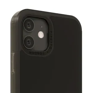 Coque noire Pipetto Origami Folio pour iPhone 12 Pro Max avec protection surélevée de l’appareil photo et design folio