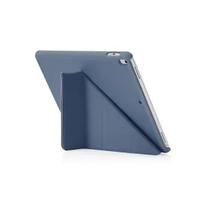 Pipetto Origami Case til iPad Air/Pro 10,5 i blått, brettet til et stativ med full beskyttelse foran og bak