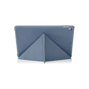 Pipetto Origami Case for iPad Air/Pro 10,5-tommer i blått, brettet til et stativ med full beskyttelse foran og bak