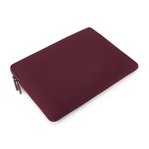 Housse Pipetto bordeaux pour MacBook, avec fermeture zippée et poche pour AirTag, pour MacBook Pro 14 pouces et Air 13,6 pouces