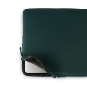 Housse Pipetto Classic Fit pour MacBook Pro et Air, bleu sarcelle foncé, avec fermeture zippée et doublure douce