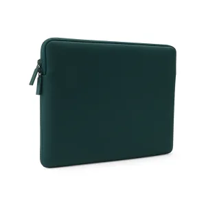 Housse Pipetto Classic Fit pour MacBook, vert sarcelle foncé, avec fermeture zippée et profil fin pour Air 13,6 ou Pro 14