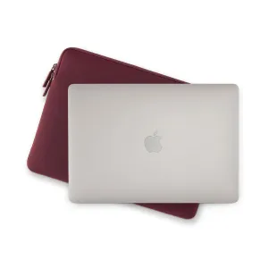 Housse Classic Fit bordeaux Pipetto pour MacBook Pro 14 pouces et Air 13,6 pouces avec fermeture éclair