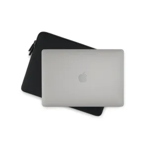 Pipetto Classic Fit apvalks MacBook Neo 13 collu, melns klēpjdatora apvalks ar rāvējslēdzēju Apple MacBook
