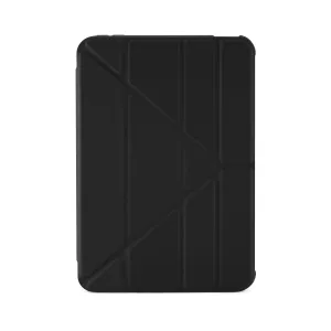 Pipetto black iPad mini Origami No1 case with folding front cover and geometric pattern