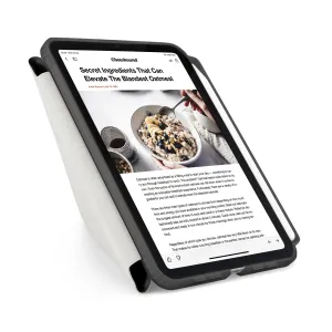 Pipetto iPad Mini Origami No3 ümbris musta värvi, kokku volditav aluseks nurga all vaatamiseks ja kaitseks.