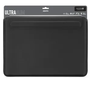 Pipetto Ultra Slim must MacBook Air 15 kaitseümbris magnetkinnitusega, näidatud jaepakendis
