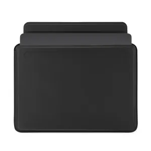 Housse noire ultra-fine Pipetto pour MacBook 13/14 avec bords cousus pour transporter un ordinateur portable en toute sécurité