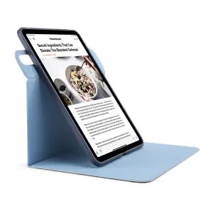 Pipetto Origami No6 stativetui til iPad Air, brettet til et visningsstativ i lyseblått