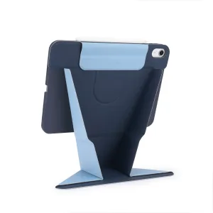 Pipetto iPad Air 13 Origami No6 foldable stand case in dark blue, shown with five-position support and stylus slot