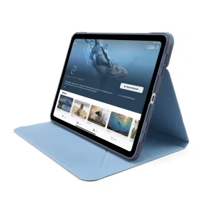Pipetto iPad Air 13 (2024) Origami No6 Stand Case in dark blue with folding stand and protective folio cover