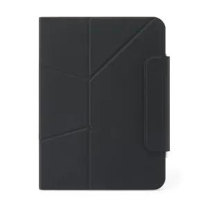 Pipetto Origami No6 stand case for iPad Air 13 in black, with geometric folding cover and side strap