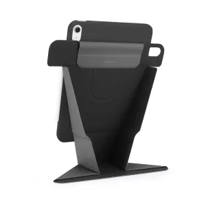 Pipetto Origami No6 stand case for iPad Air 13, black folding cover with five adjustable viewing positions