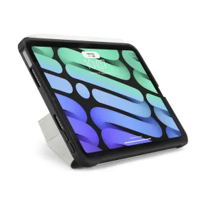 Pipetto iPad mini 6 Origami No1 svart fodral med utfällbart stativ och upphöjd kant på surfplattan