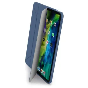 Pipetto iPad Air 10,9 Origami Shield-cover i marineblå, åbent foliodesign med iPad monteret indeni