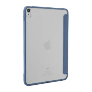 Pipetto iPad Air 10,9 Origami Shield Case i marineblå, vist med bagsiden og hævede beskyttelseskanter