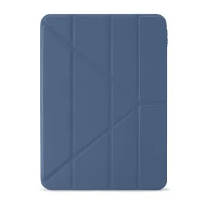 Pipetto Origami Shield-cover til iPad Air i marineblå med foldbart cover og geometrisk stativdesign