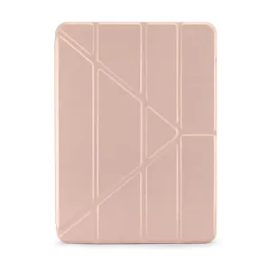 Funda Pipetto Origami No1 para iPad Air 13, rosa metalizado, con tapa-soporte plegable