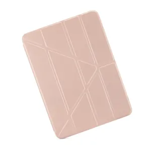 Funda tipo folio Pipetto Origami No1 para iPad Air 13 (2024) en Rosa metálico con diseño de soporte plegable