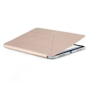 Funda plegable Pipetto Origami No.1 para iPad Air 13 en rosa metálico, con soporte tipo origami y absorción de impactos