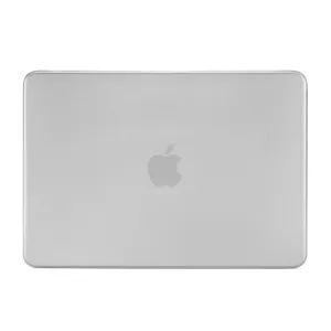 Pipetto frostat transparent MacBook-hårtskal med synlig Apple-logotyp på ett 13-tums laptoplock