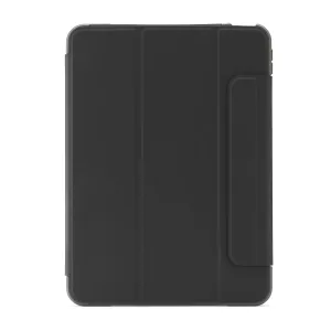 Pipetto Origami No1 black folio tablet case for iPad 10th gen and iPad (A16), shown closed
