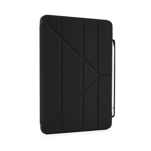 Pipetto iPad 10,9" Origami No3 penneetui i sort med foldbart cover og sideløkke til strop