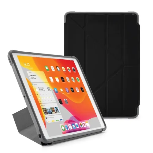 Pipetto Origami Shield für iPad 10,2" 2019 (lose verpackt) Schutzhülle mit Standfunktion - Schwarz