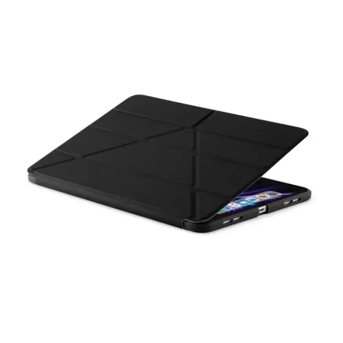 Pipetto Origami No1 Hülle für iPad Pro 11 Zoll in Schwarz, mit klappbarem Ständer und Schutzabdeckung