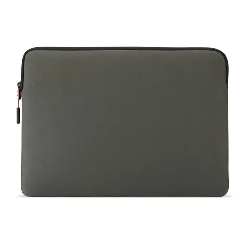 Pipetto Classic Fit laptopfodral för MacBook Pro 14 och Air 13,6 tum i mörkgrått med dragkedja