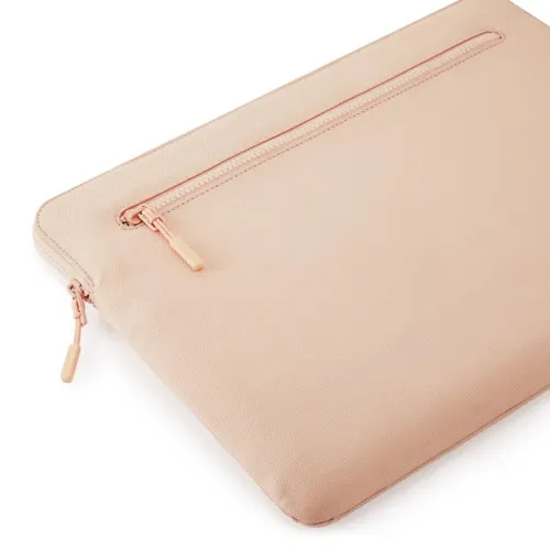 Pinke Pipetto-Schutzhülle für MacBook mit Zubehörfach vorne und Reißverschlüssen