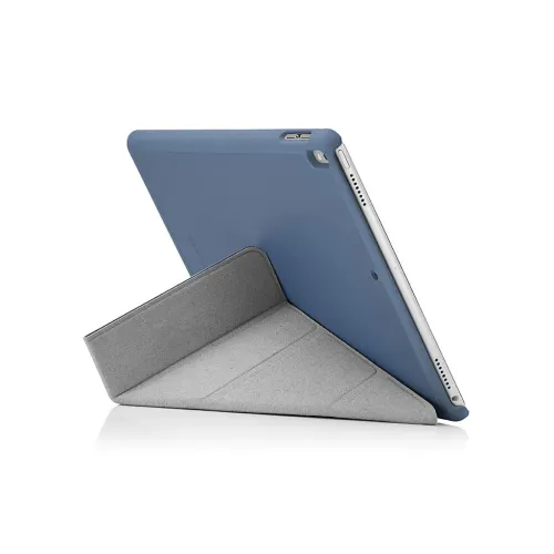 Pipetto Origami Case für iPad Air/Pro 10,5 in Blau, mit faltbarem Klappständer und vollständigem Rückseitenschutz