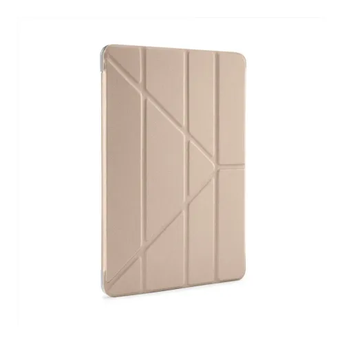 Pipetto iPad Pro 11-Zoll Origami Folio-Hülle in Beige mit geprägter geometrischer Faltabdeckung
