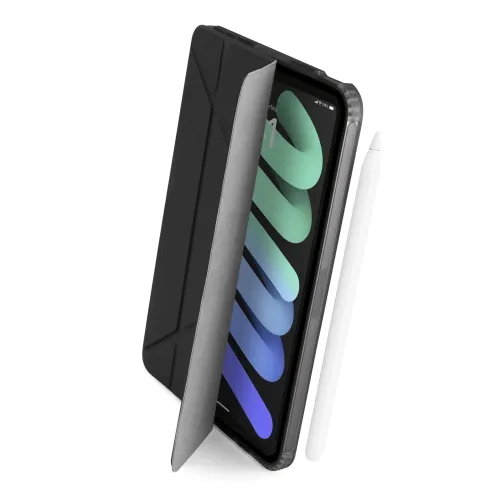 Pipetto iPad Mini (7th Gen) Origami No1 Original Case – Verstellbare Hülle mit Auto-Wake-Funktion - Schwarz